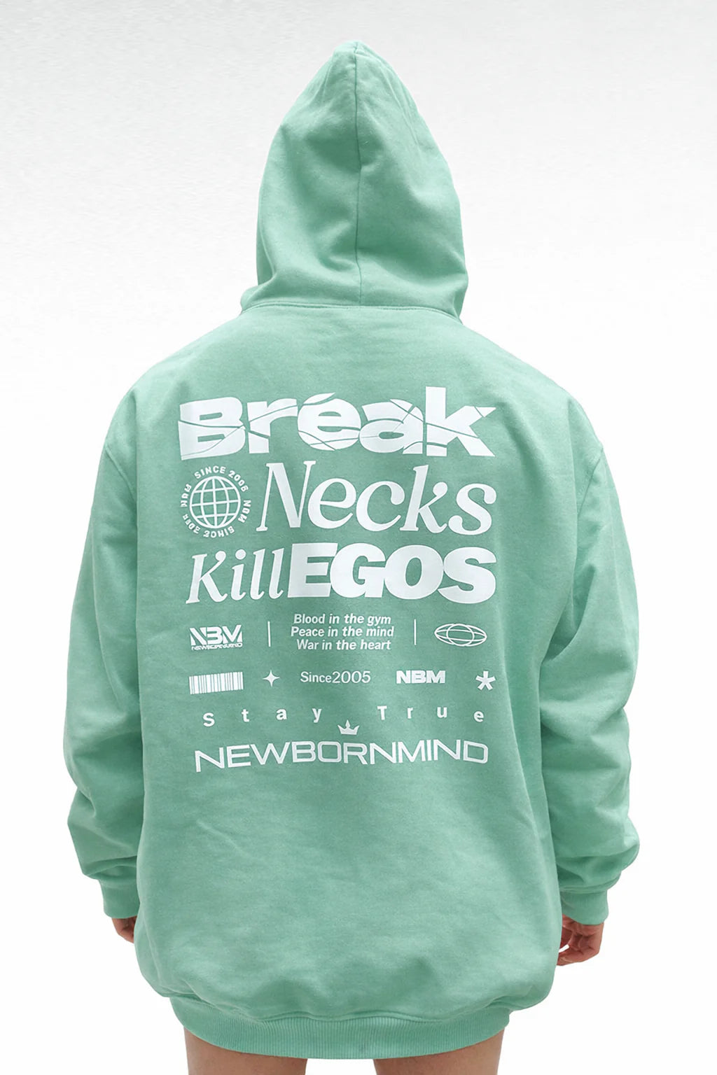 Hoodie BNK-Verde menta